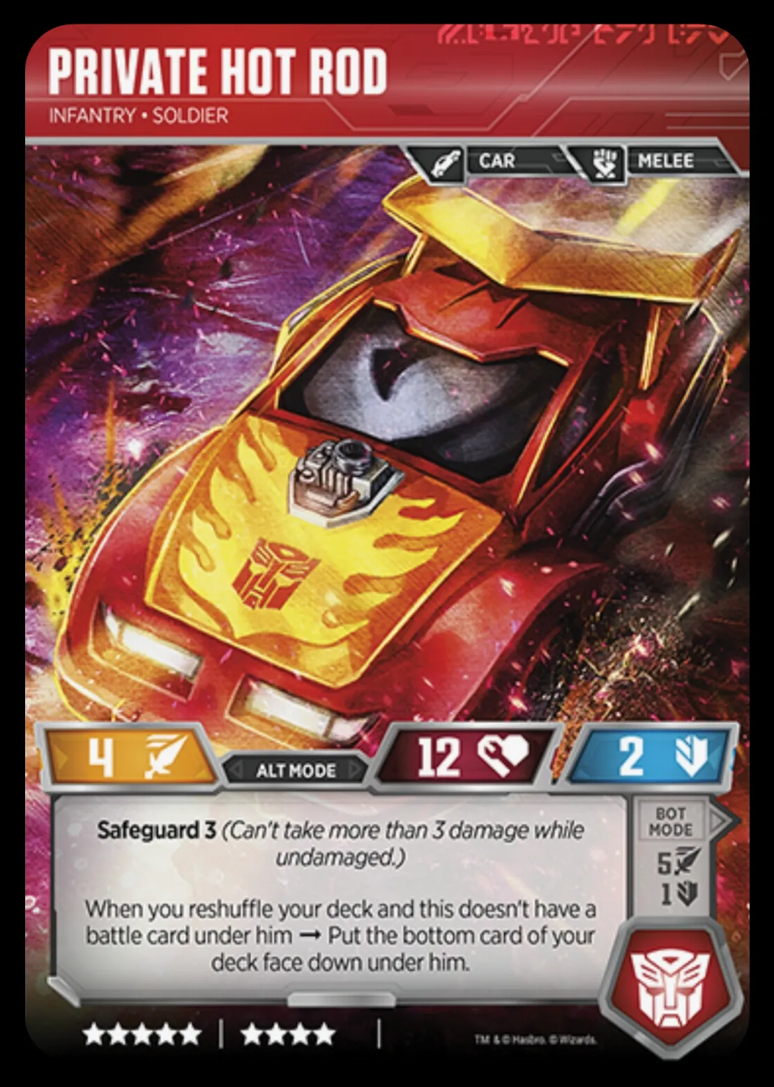 Private Hot Rod // Infantry • Soldier alt mode