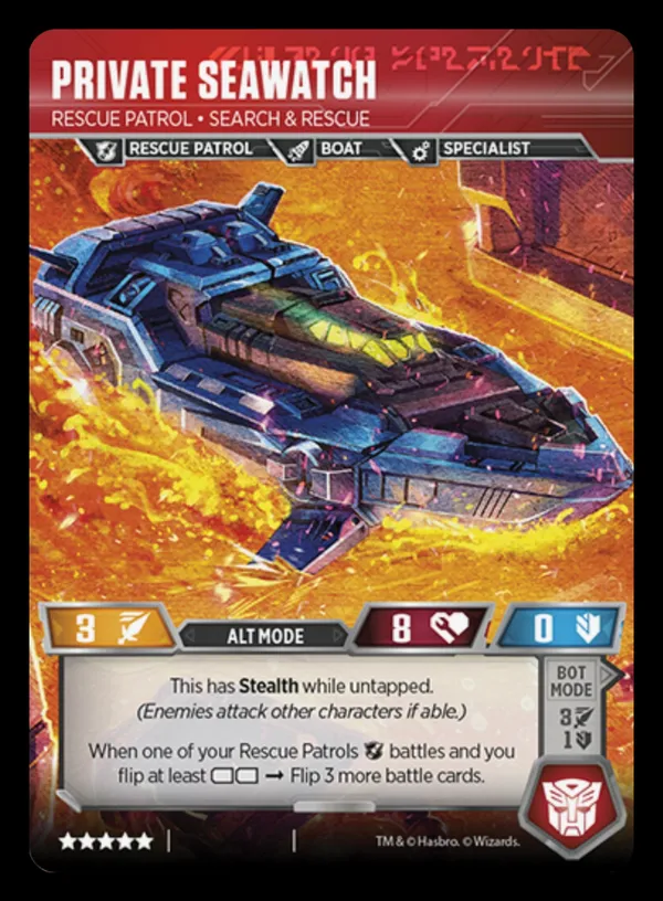 Private Seawatch // Rescue Patrol • Search & Rescue alt mode