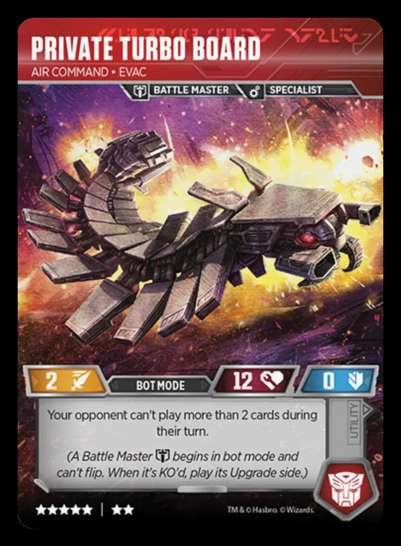 Private Turbo Board // Air Command • Evac bot mode