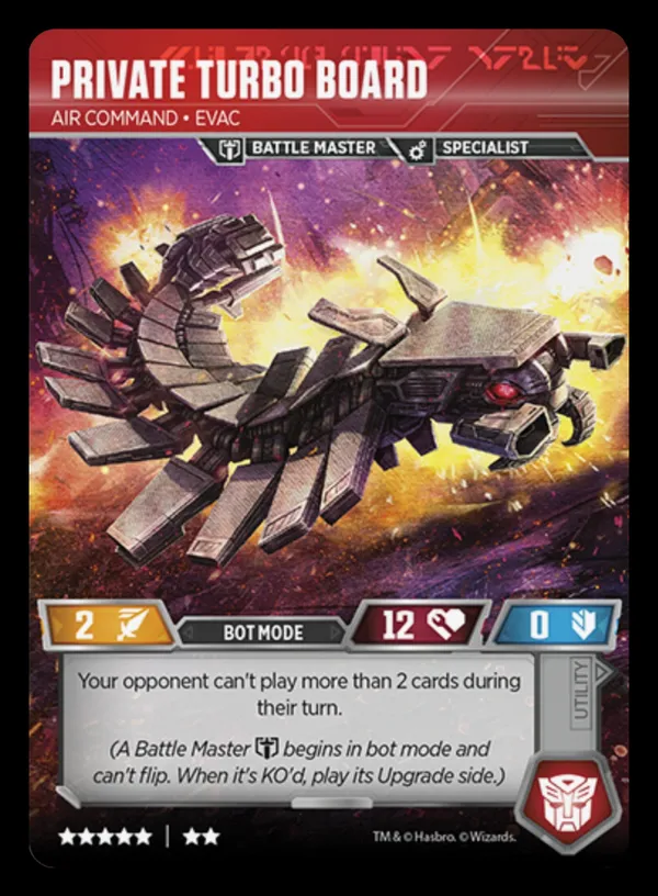 Private Turbo Board // Air Command • Evac bot mode