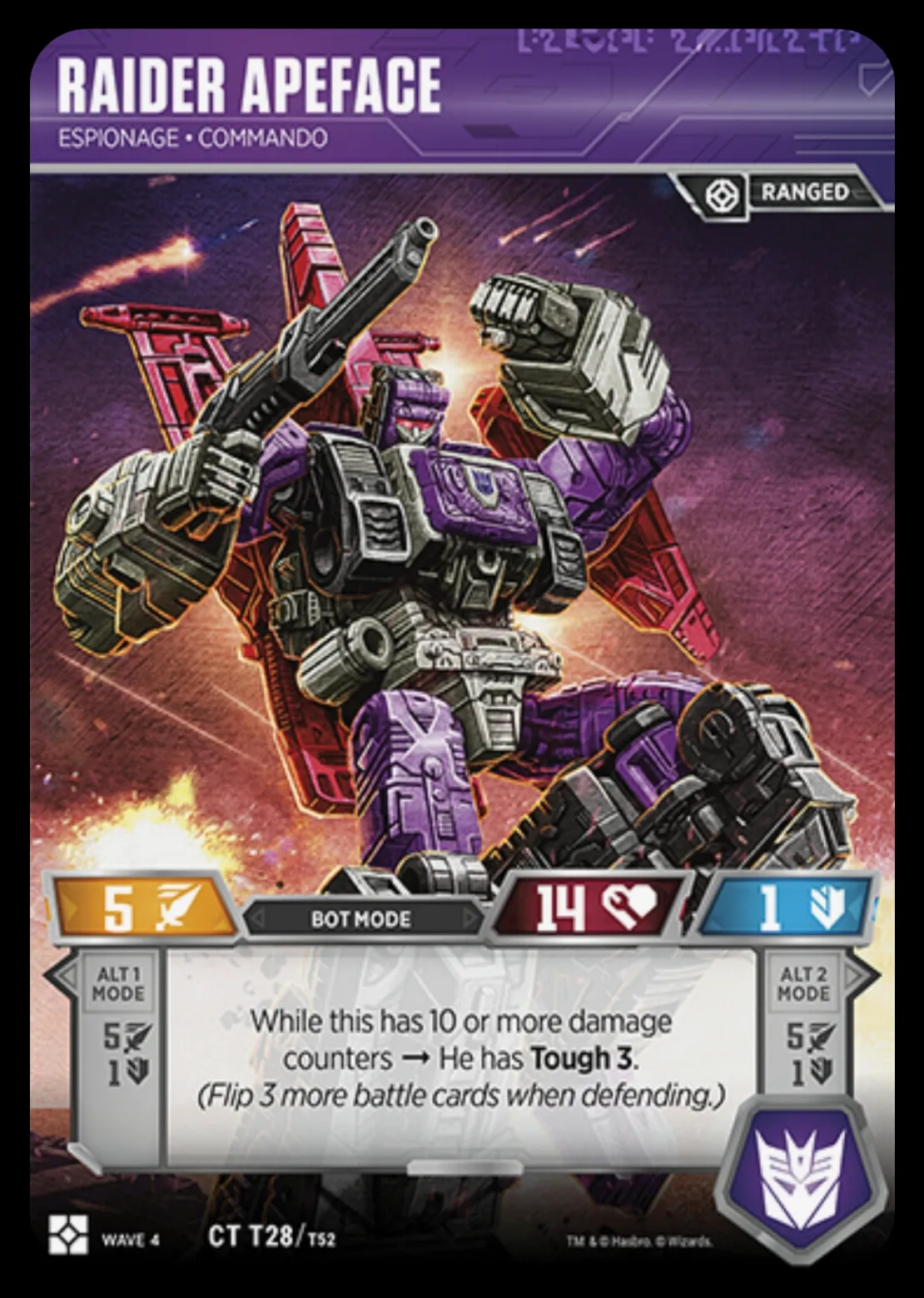 Raider Apeface // Espionage • Commando bot mode