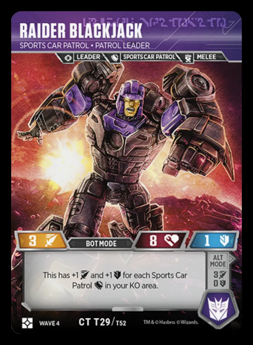 Raider Blackjack // Sports Car Patrol • Patrol Leader bot mode