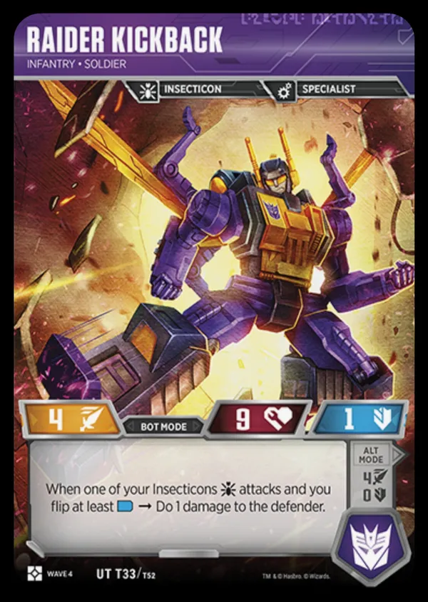 Raider Kickback // Infantry • Soldier bot mode