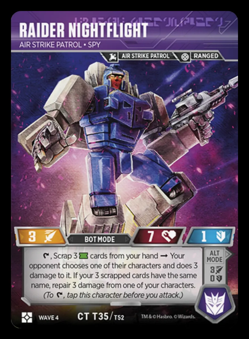 Raider Nightflight // Air Strike Patrol • Spy bot mode