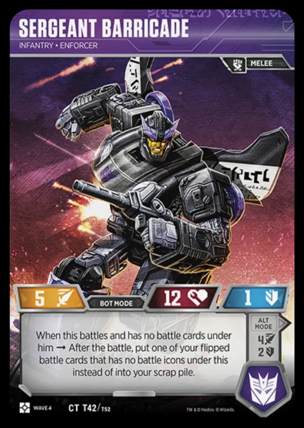 Sergeant Barricade // Infantry • Enforcer bot mode
