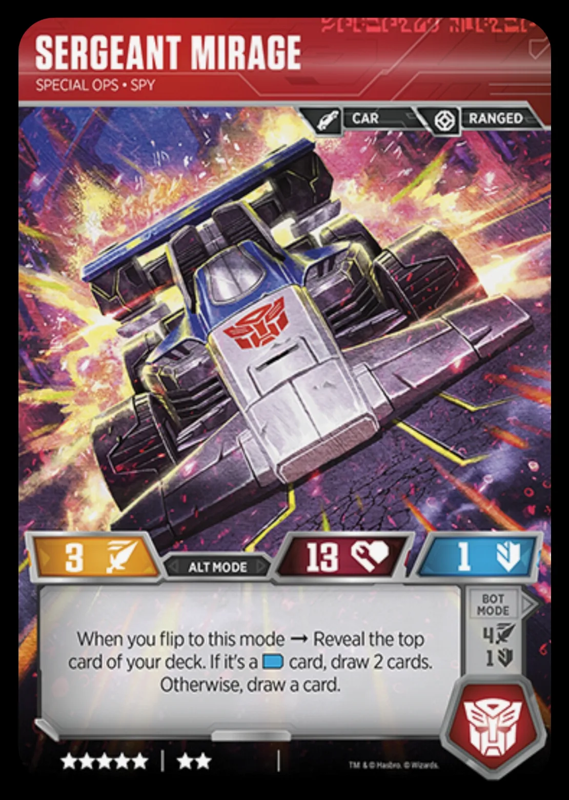 Sergeant Mirage // Special Ops • Spy alt mode