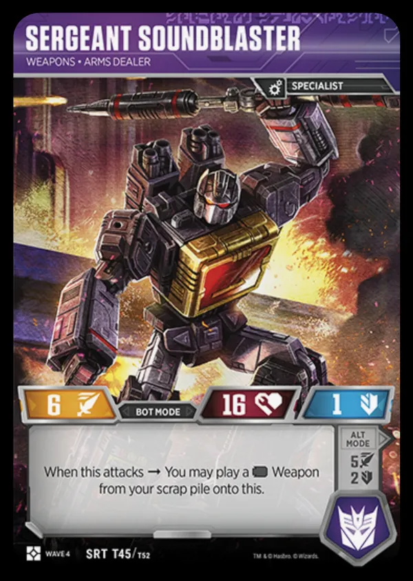 Sergeant Soundblaster // Weapons • Arms Dealer bot mode