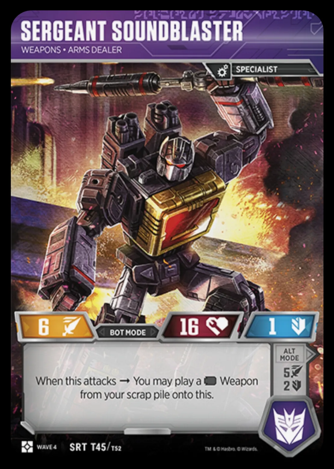 Sergeant Soundblaster // Weapons • Arms Dealer bot mode