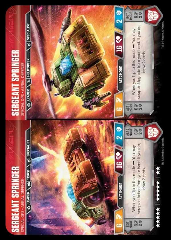 Sergeant Springer // Special Ops • Aerial Defense alt modes
