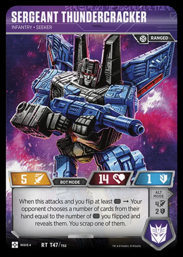 Sergeant Thundercracker // Infantry • Seeker bot mode