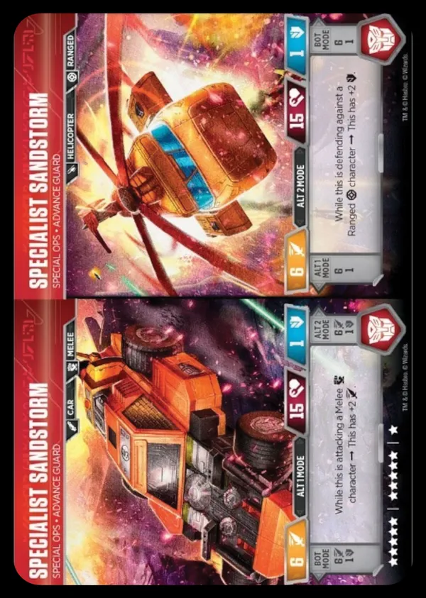 Specialist Sandstorm // Special Ops • Advance Guard alt modes