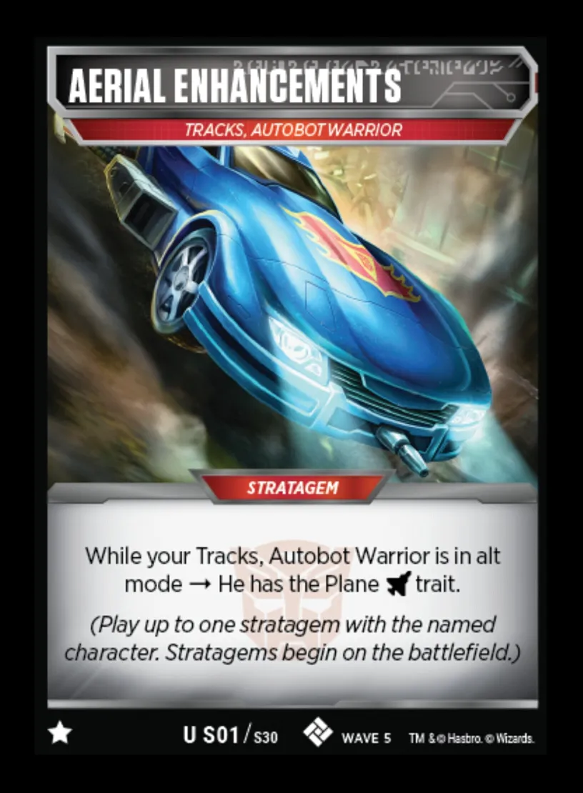Aerial Enhancements // Tracks, Autobot Warrior face