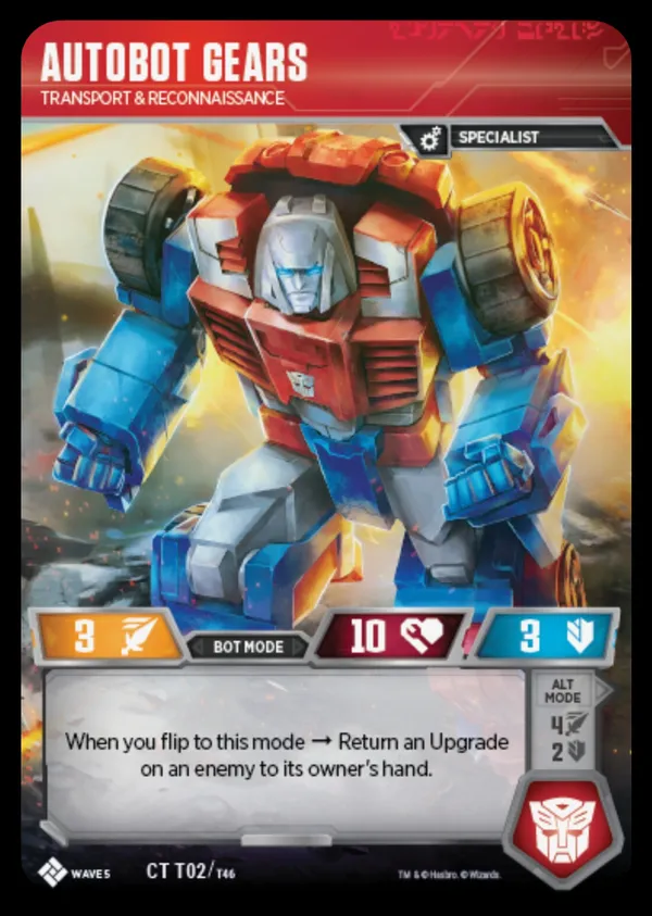Autobot Gears // Transport & Reconnaissance bot mode