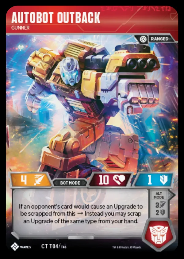 Autobot Outback // Gunner bot mode