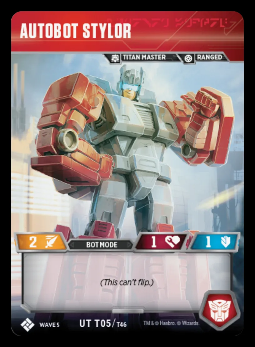 Autobot Stylor bot mode