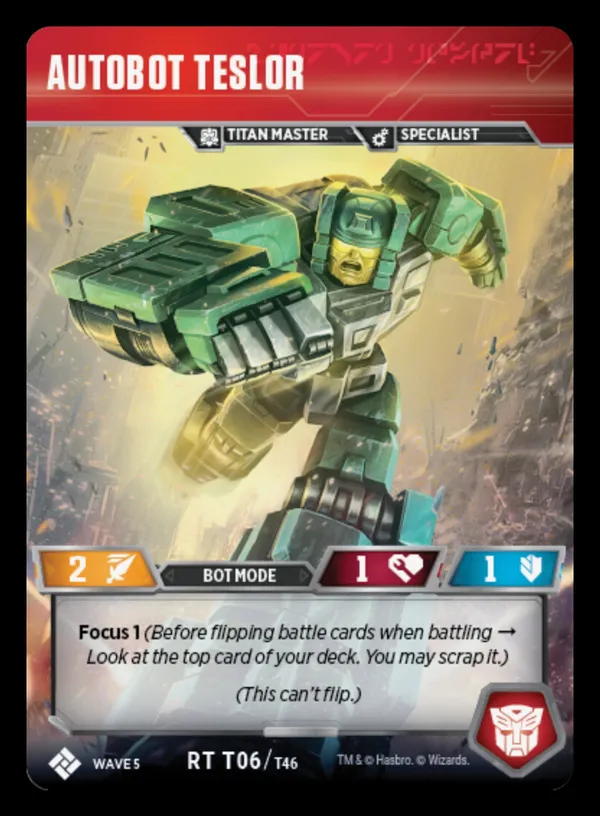 Autobot Teslor bot mode