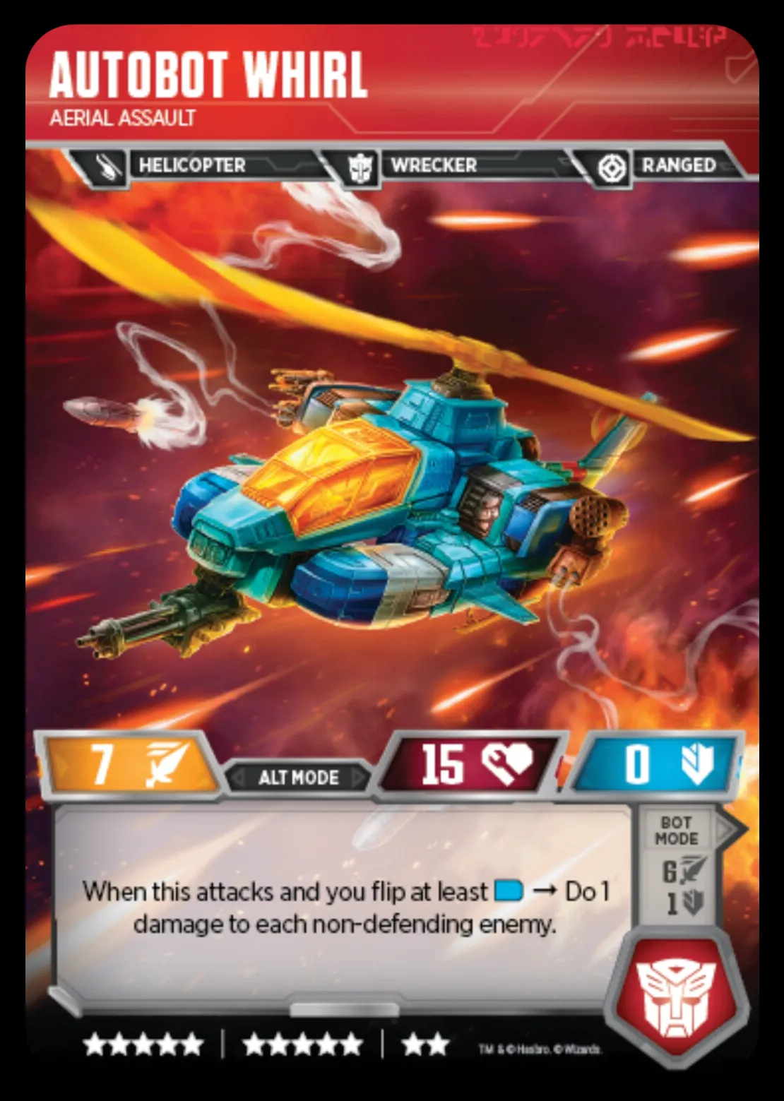 Autobot Whirl // Aerial Assault alt mode
