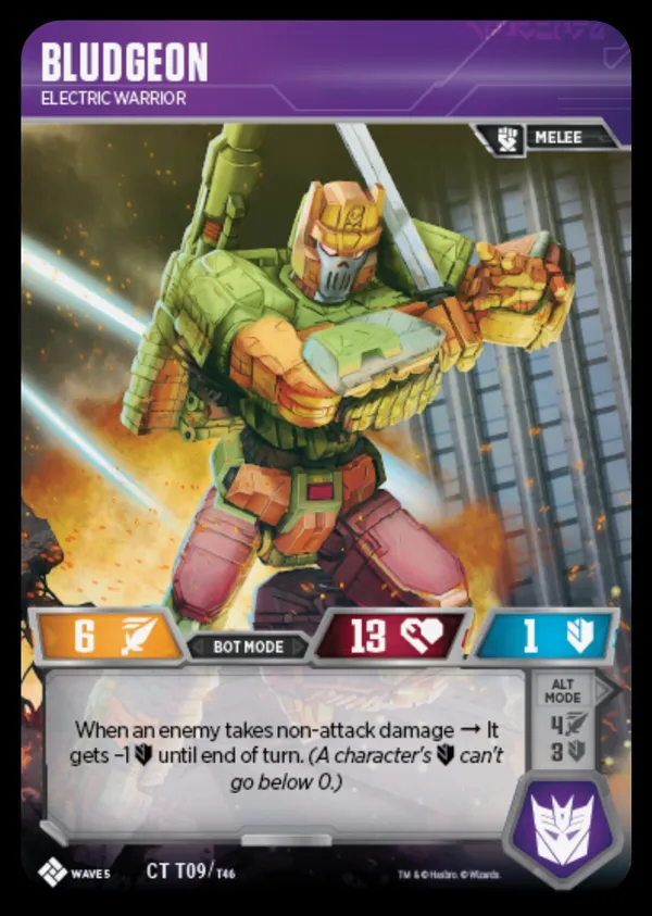 Bludgeon // Electric Warrior bot mode
