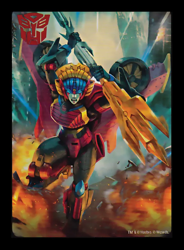 Camien Toughness // Windblade, Combiner Hunter card back