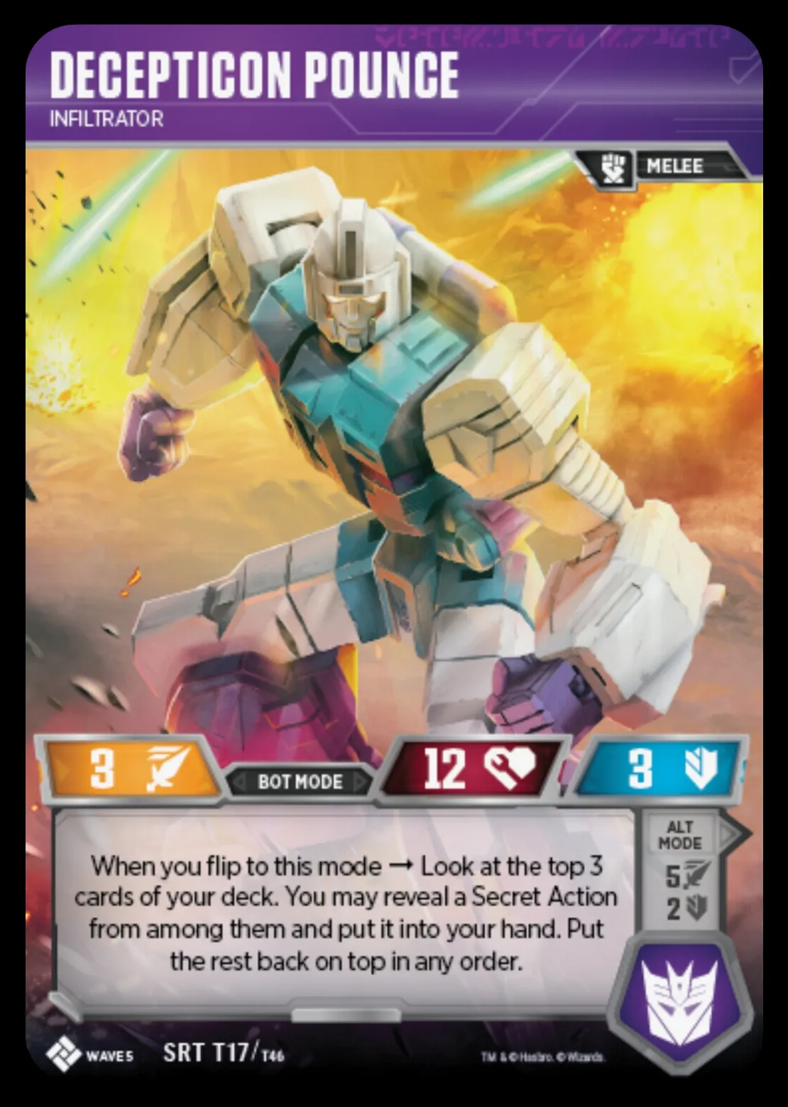 Decepticon Pounce // Infiltrator bot mode