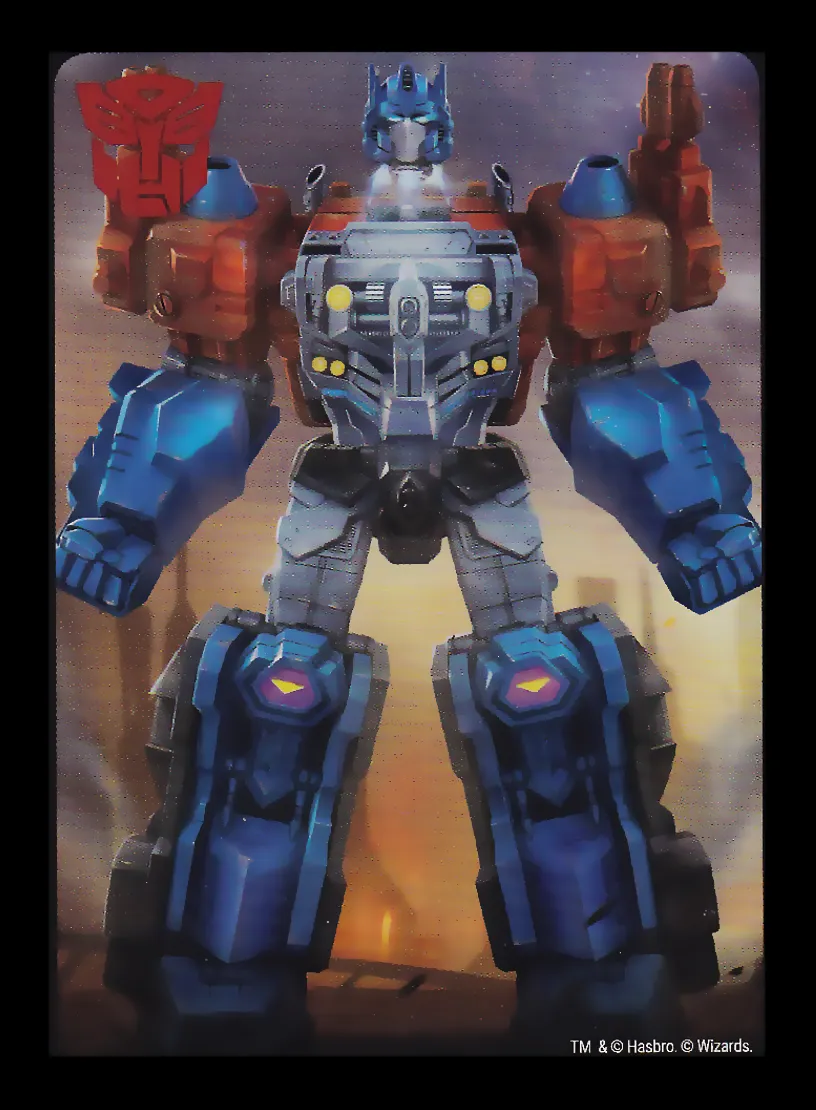 Duty & Honor // Optimus Prime, Legendary Warrior card back