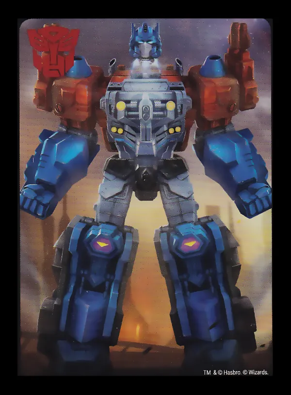 Duty & Honor // Optimus Prime, Legendary Warrior card back