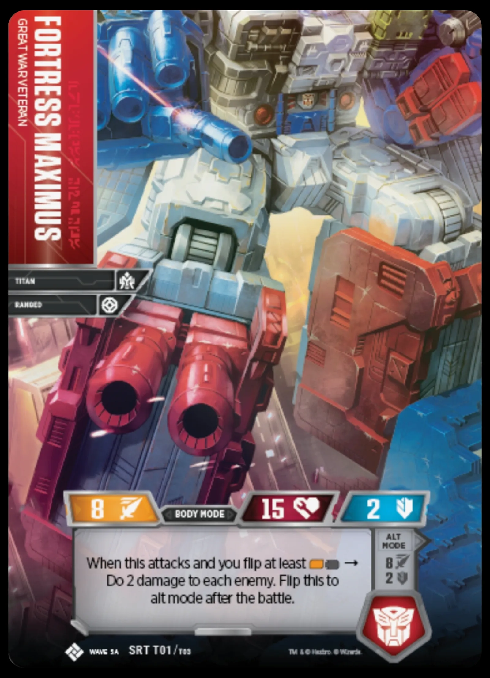 Fortress Maximus // Great War Veteran body mode
