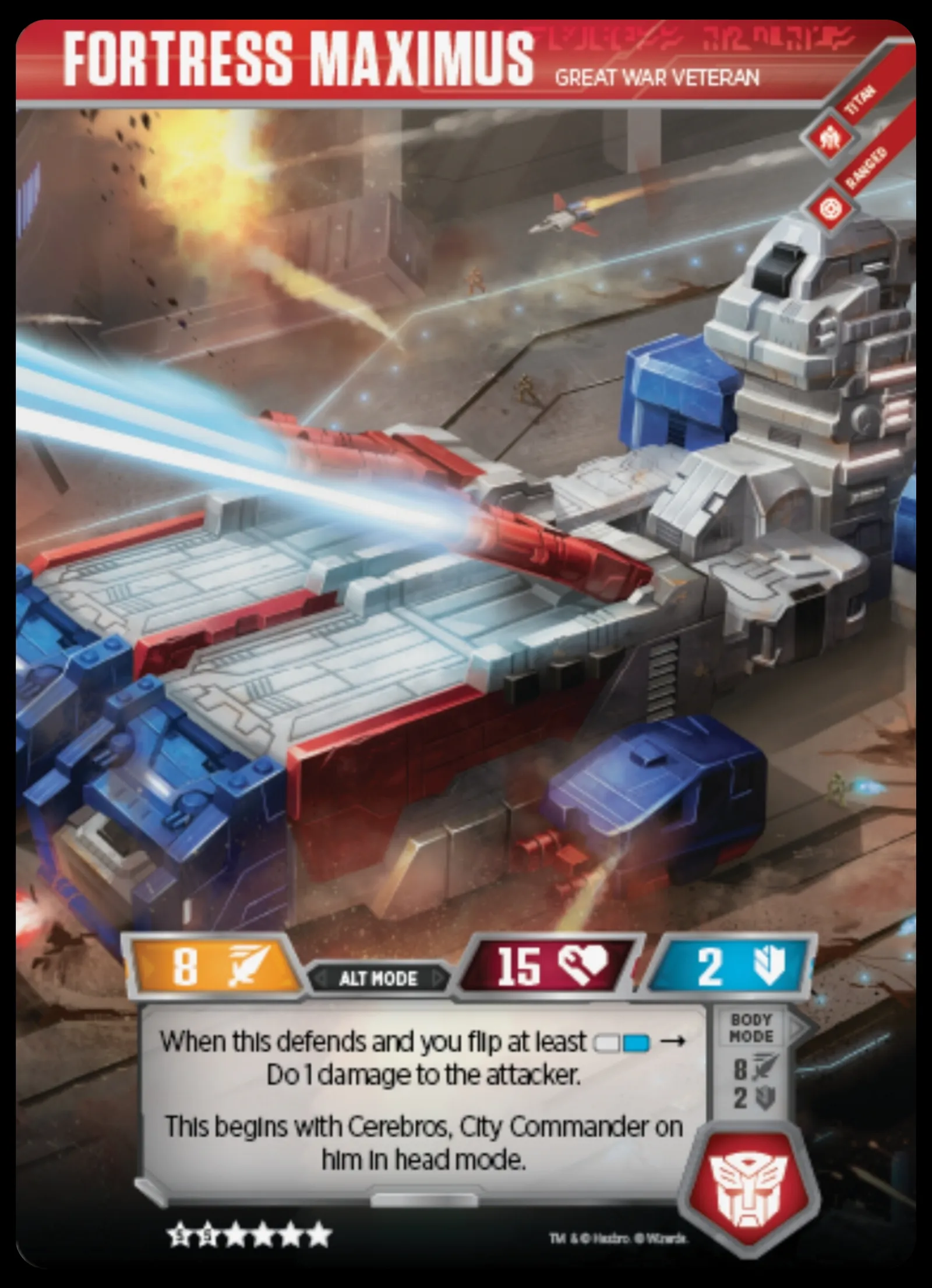Fortress Maximus // Great War Veteran alt mode