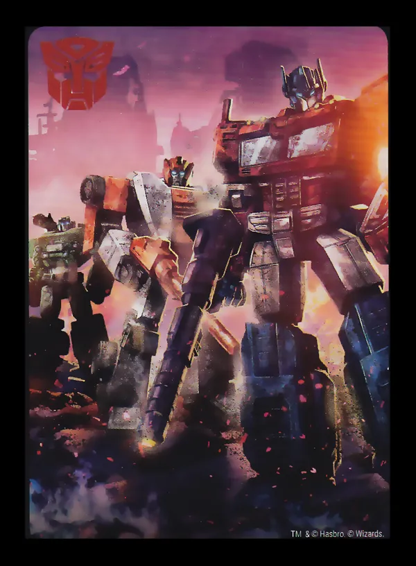 Heroic Spotlight // Autobots card back