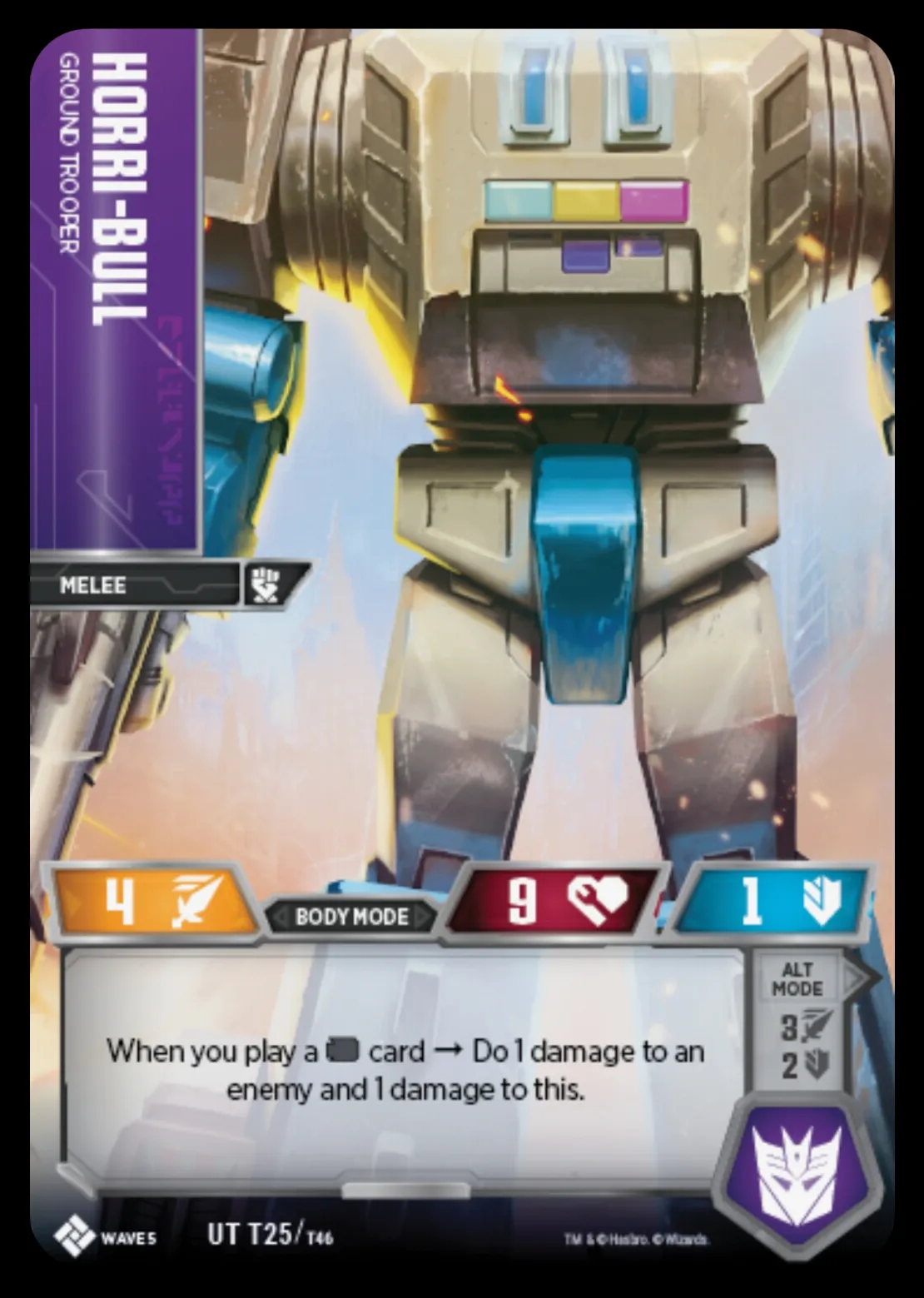Horri-Bull // Ground Trooper body mode