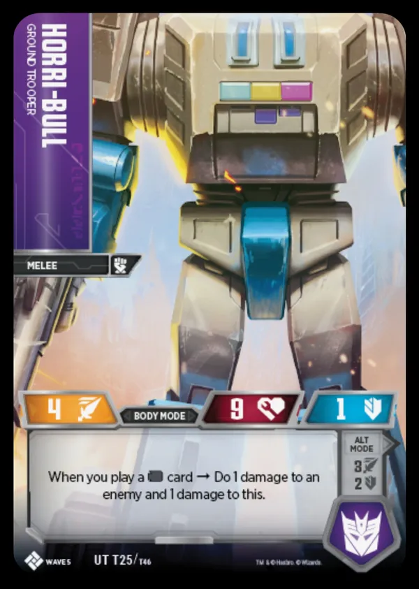Horri-Bull // Ground Trooper body mode