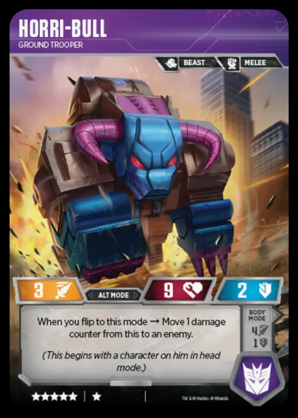 Horri-Bull // Ground Trooper alt mode