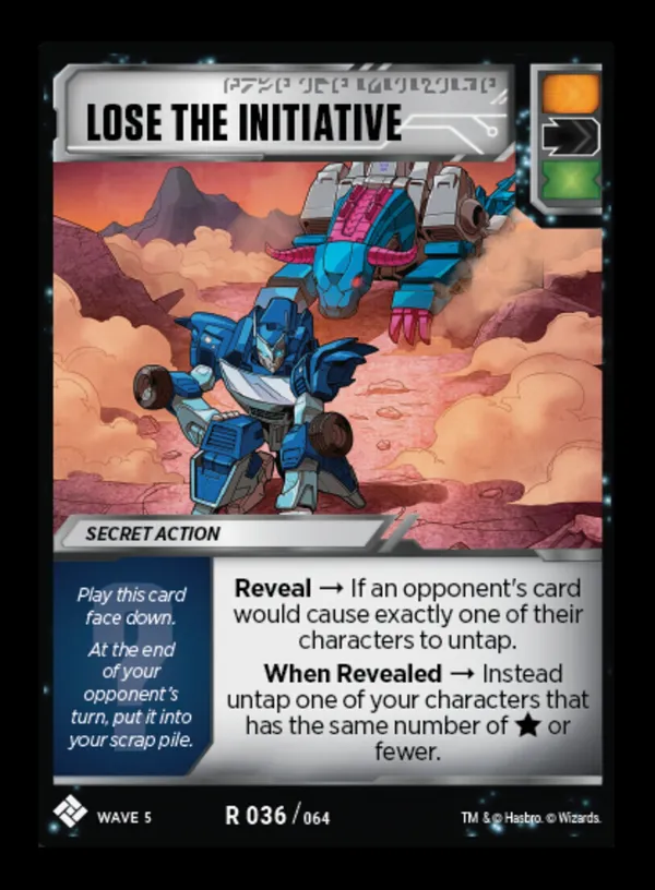 Lose the Initiative