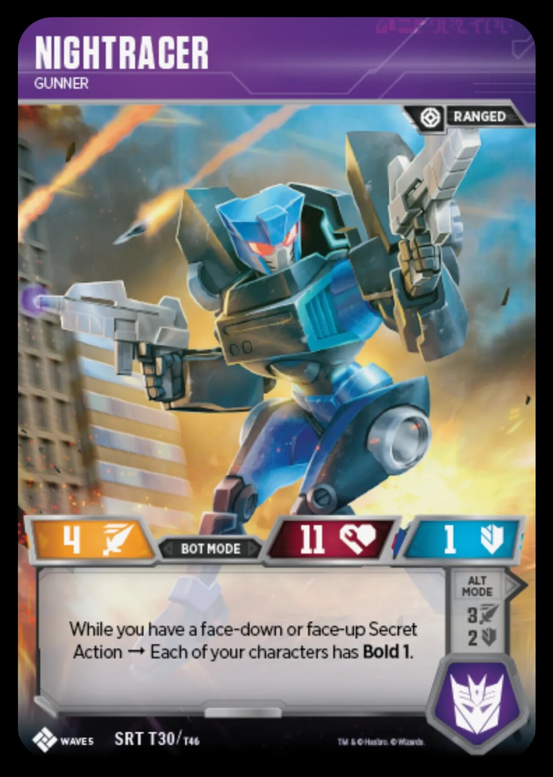 Nightracer // Gunner bot mode