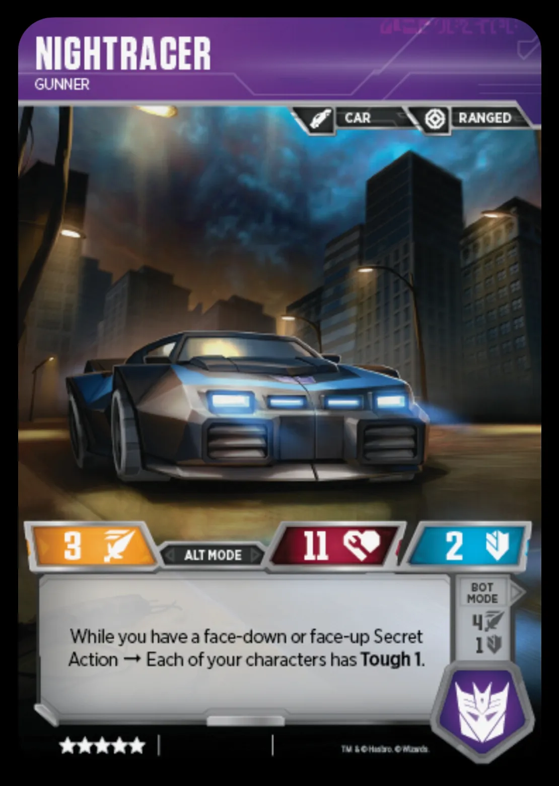 Nightracer // Gunner alt mode