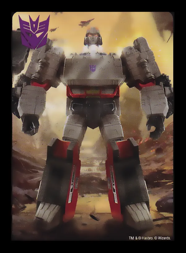 Revenge // Megatron, Fallen Hero card back