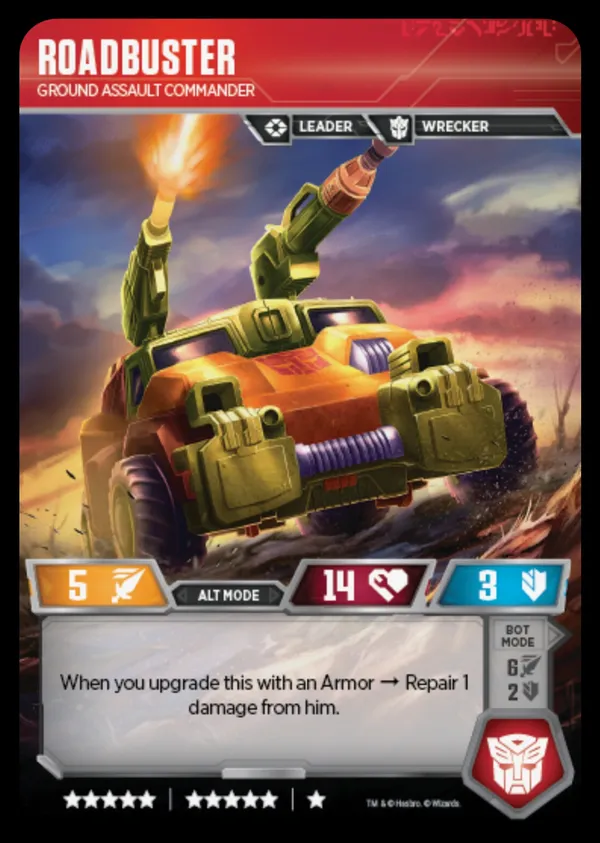 Roadbuster // Ground Assault Commander alt mode