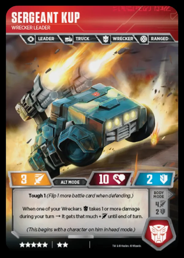 Sergeant Kup // Wrecker Leader alt mode