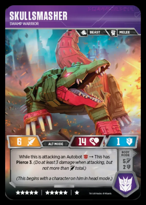 Skullsmasher // Swamp Warrior alt mode