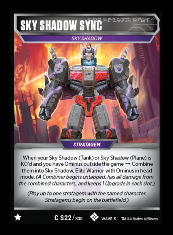 Sky Shadow Sync // Sky Shadow card face