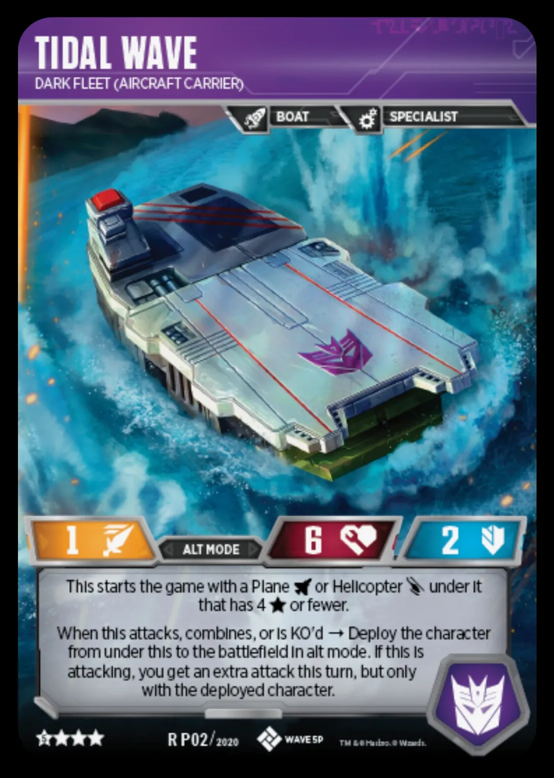 Tidal Wave // Dark Fleet (Aircraft Carrier) alt mode