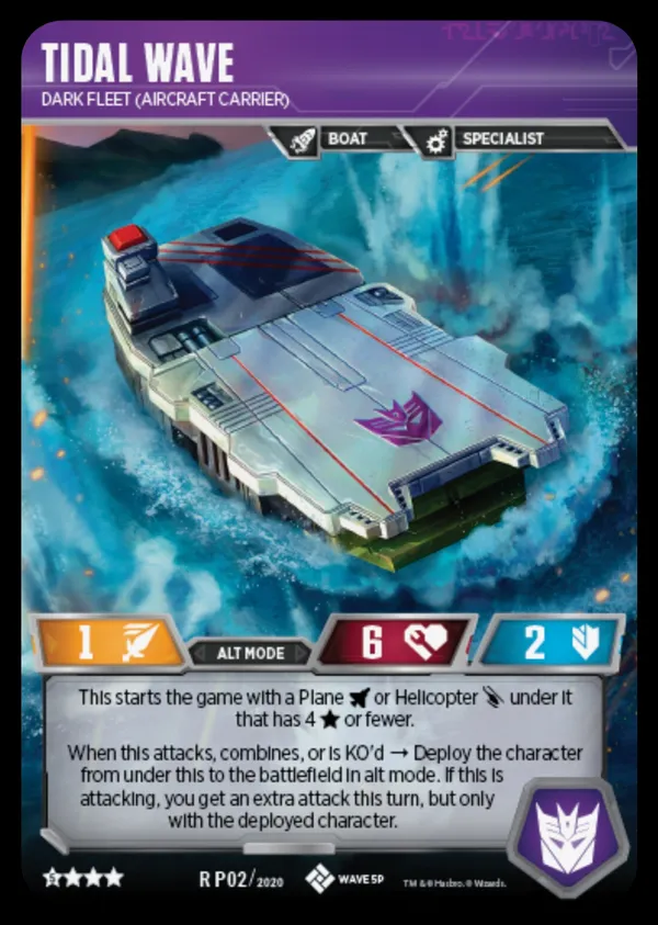 Tidal Wave // Dark Fleet (Aircraft Carrier) alt mode