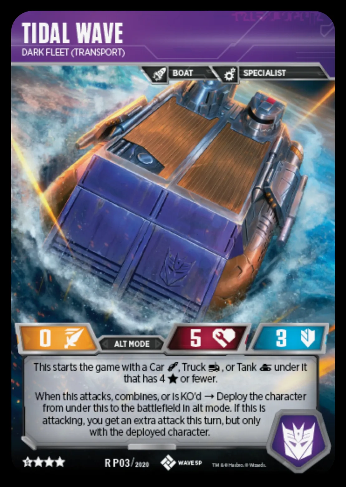 Tidal Wave // Dark Fleet (Transport) alt mode