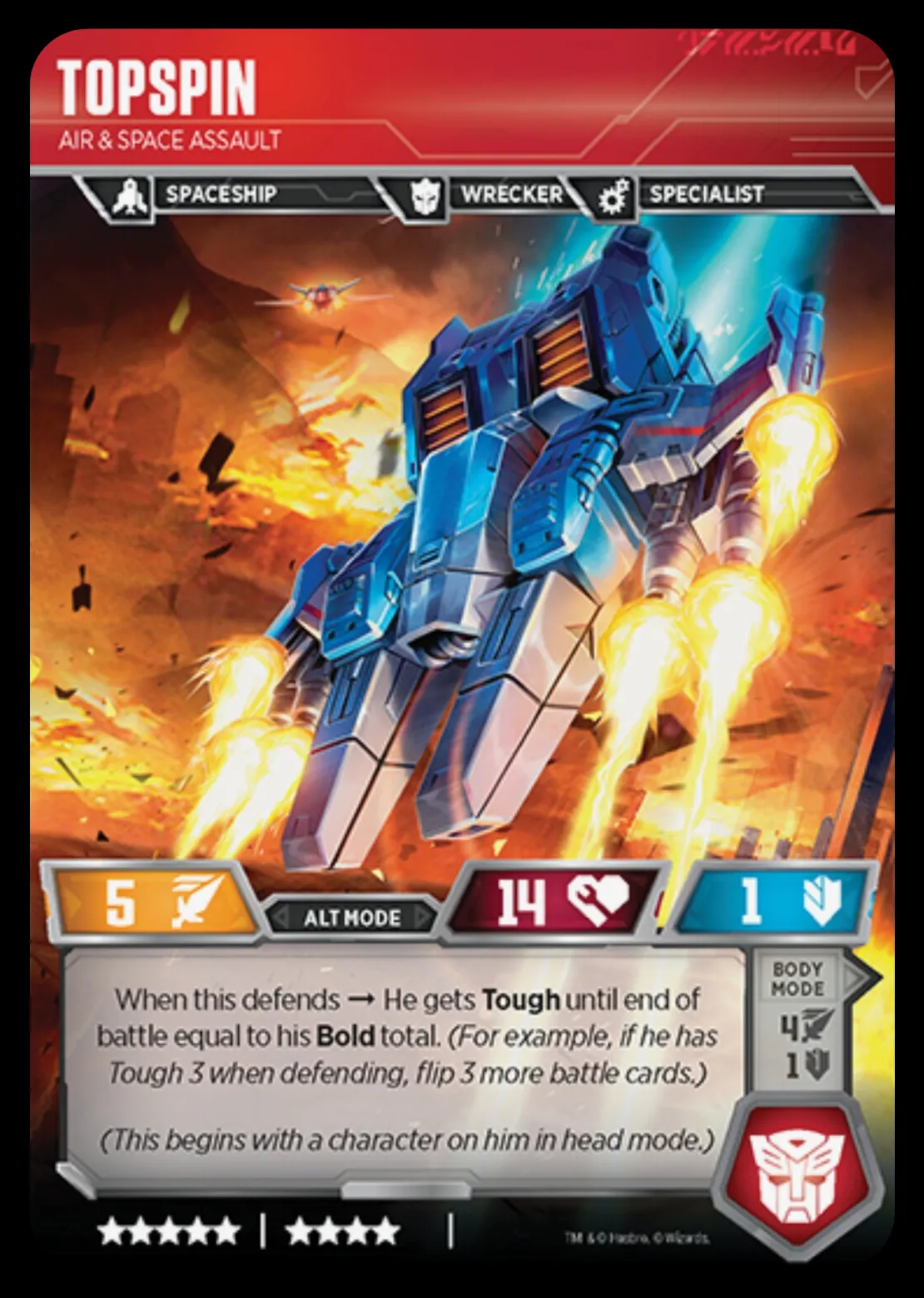 Topspin // Air & Space Assault alt mode