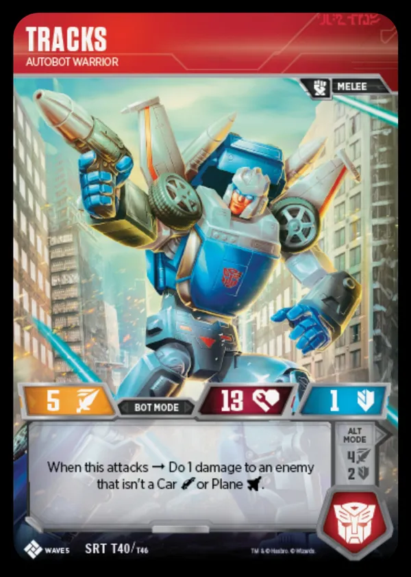 Tracks // Autobot Warrior bot mode
