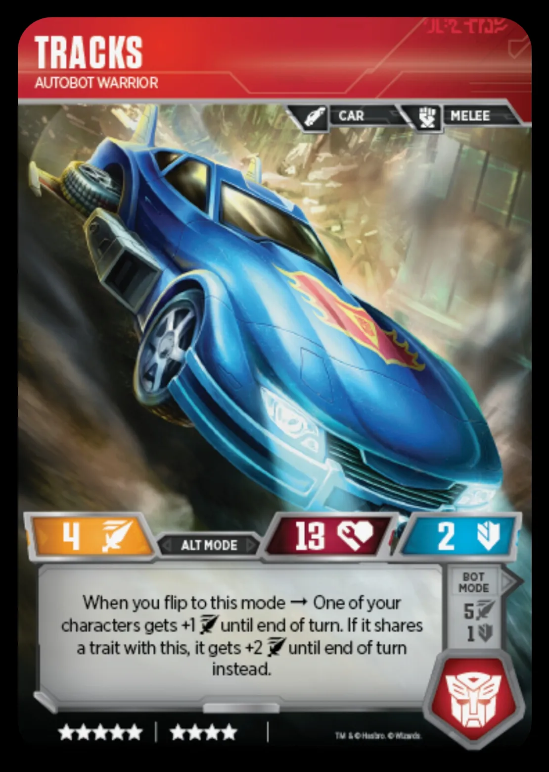 Tracks // Autobot Warrior alt mode