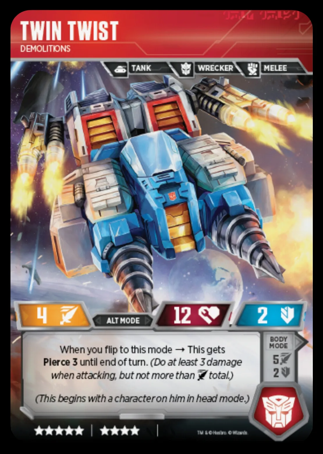 Twin Twist // Demolitions alt mode