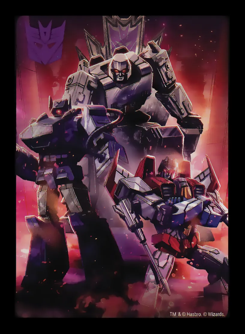 Villainous Spotlight // Decepticons card back