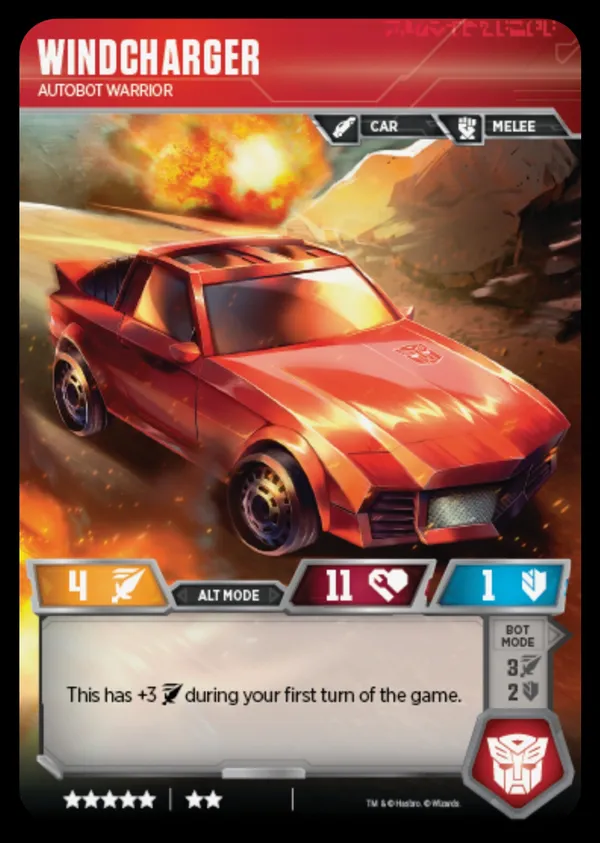 Windcharger // Autobot Warrior alt mode