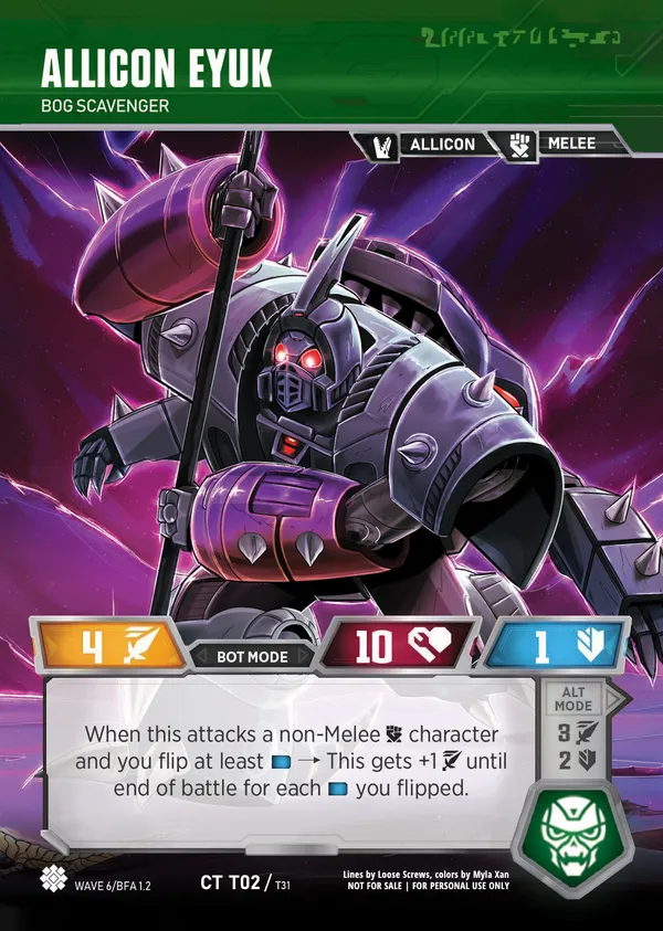 Allicon Eyuk // Bog Scavenger bot mode